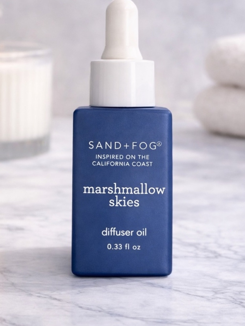 SAND+FOG Marshmallow Skies Diffuser Oil - Blue Bottle NWT